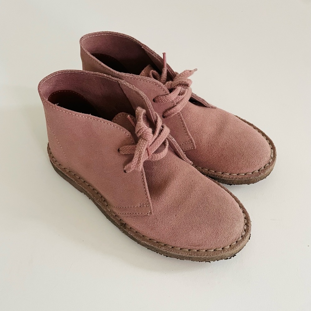 J. Crew Kids Pink Suede Boots